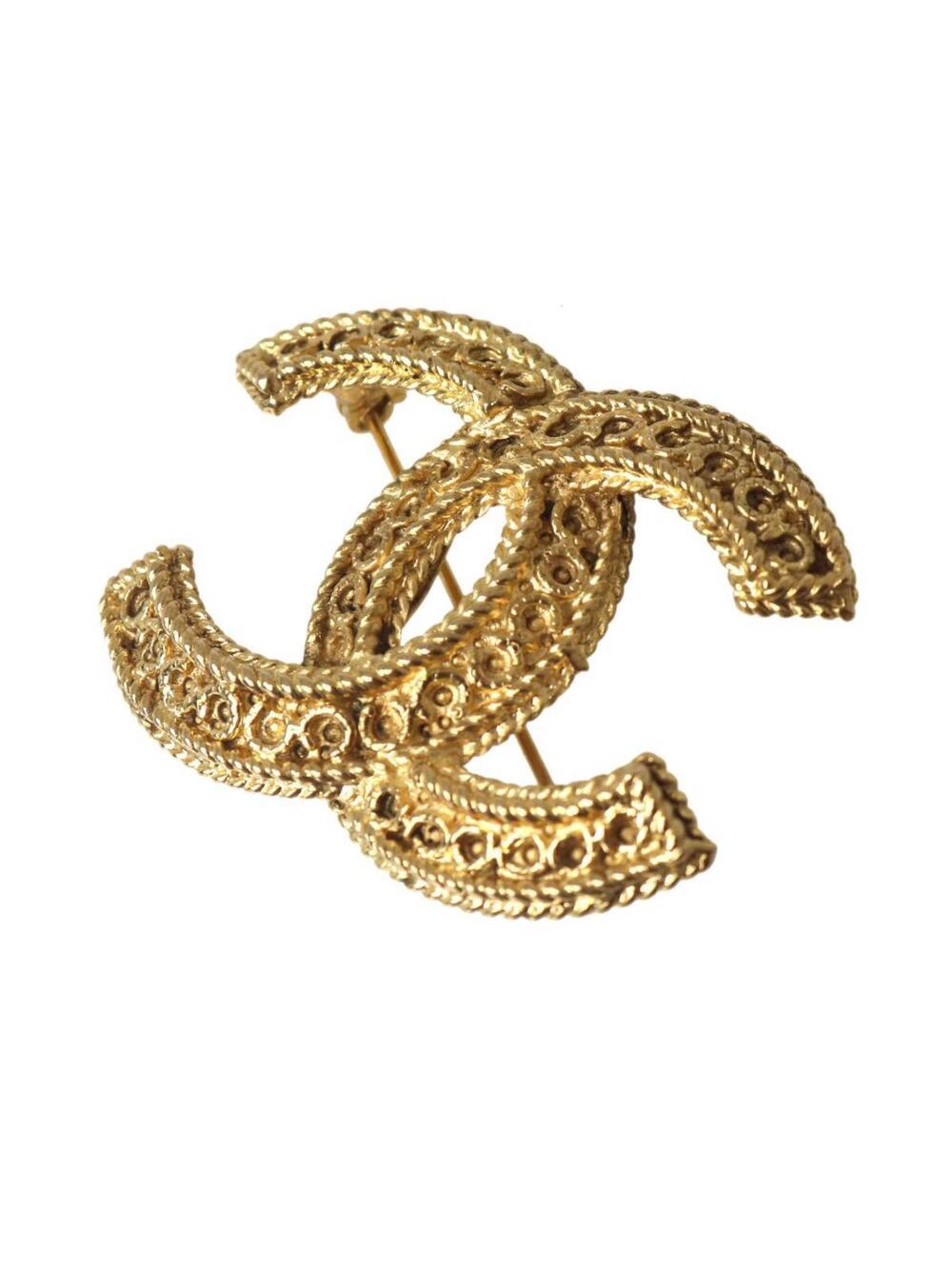 Chanel Cc Logo Brooch Metal #229064C92B